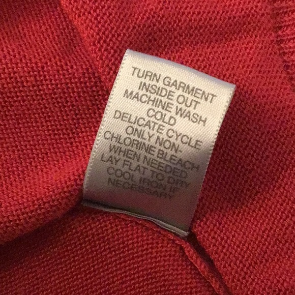 AVENUE RED CARDIGAN LONG SLEEVES SWEATER TOP SZ 14/16 - Picture 6 of 10